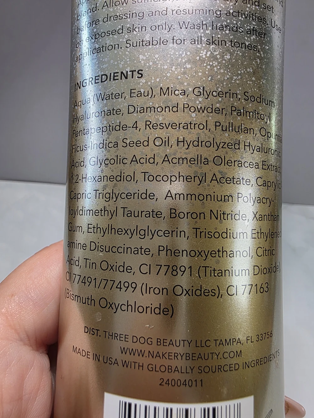 Nakery Beauty Diamond Glow Blur Perfector - Gold - Picture 4 of 4